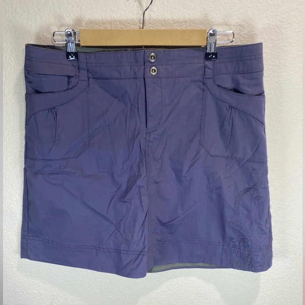 REI‎ Willow Skirt Women's 14 Purple Performance Hiking Golf NWT